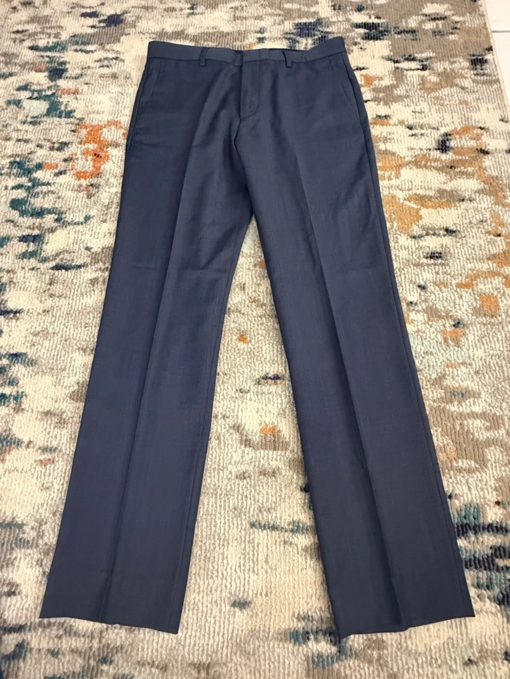 J Crew Thompson Slim Fit men's suit dress pant 32 slacks trousers dark gray blue
